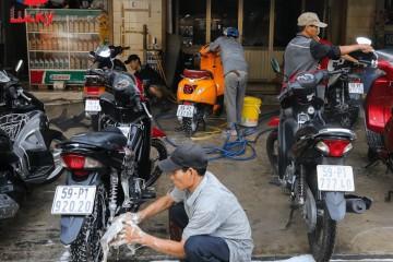 Mở quán rửa xe máy – Thiết bị rửa xe máy cho các mô hình kinh doanh
